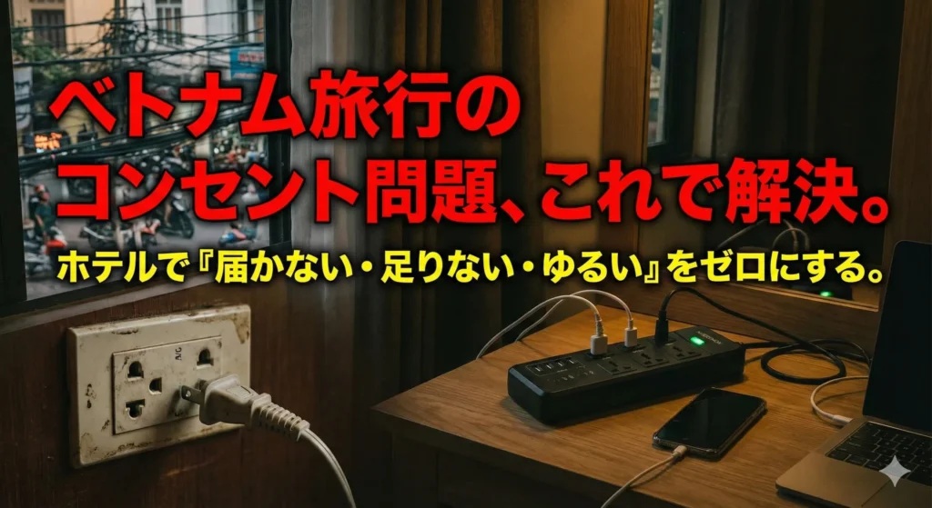 ベトナム渡航時のコンセント問題を解決
