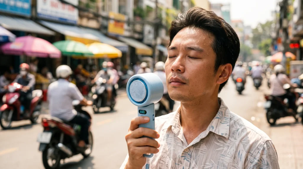 携帯扇風機 超高速暴風